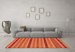 Machine Washable Oriental Orange Modern Area Rugs in a Living Room, wshabs288org