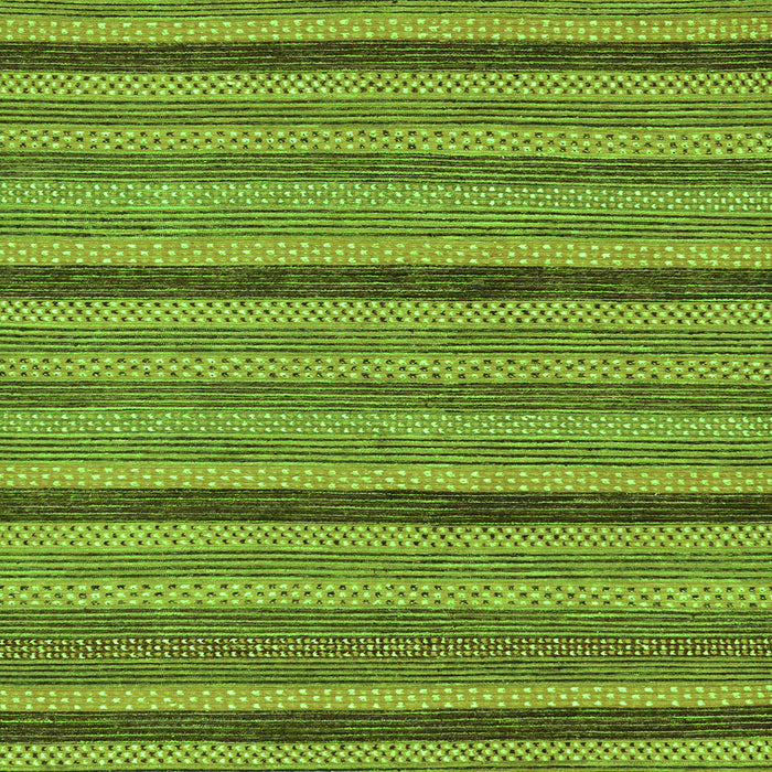 Square Machine Washable Oriental Green Modern Area Rugs, wshabs288grn