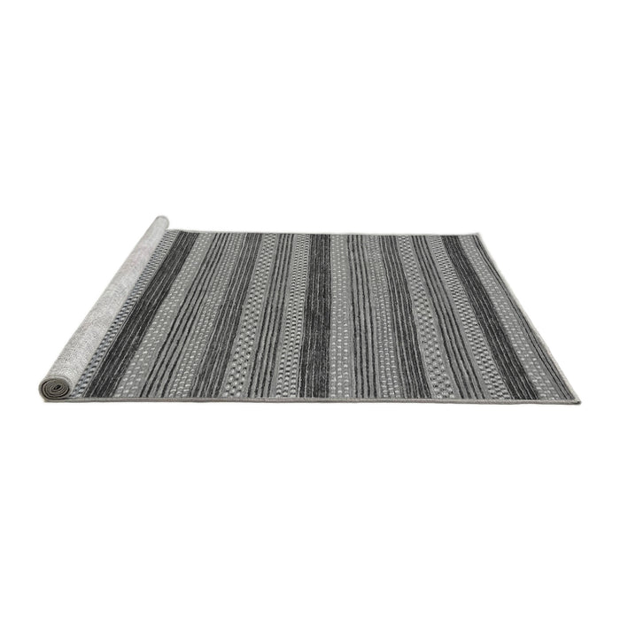 Sideview of Machine Washable Oriental Gray Modern Rug, wshabs288gry