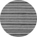 Round Oriental Gray Modern Rug, abs288gry