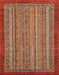 Abstract Red Modern Rug, abs2890