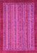 Machine Washable Abstract Pink Modern Rug, wshabs2890pnk