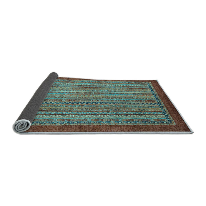 Sideview of Abstract Light Blue Modern Rug, abs2890lblu