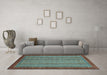 Machine Washable Abstract Light Blue Modern Rug in a Living Room, wshabs2890lblu