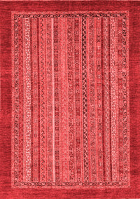 Abstract Red Modern Rug, abs2890red