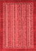 Abstract Red Modern Area Rugs