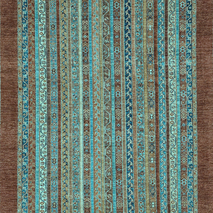 Abstract Light Blue Modern Rug, abs2890lblu