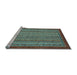 Sideview of Machine Washable Abstract Light Blue Modern Rug, wshabs2890lblu