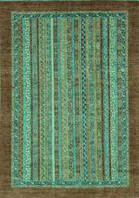 Abstract Turquoise Modern Rug, abs2890turq