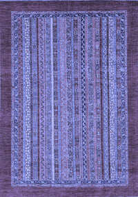 Abstract Blue Modern Rug, abs2890blu