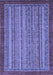 Abstract Blue Modern Rug, abs2890blu