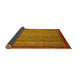 Sideview of Abstract Yellow Modern Rug, abs2890yw