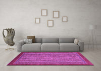 Machine Washable Abstract Purple Modern Rug, wshabs2890pur