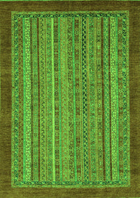 Abstract Green Modern Rug, abs2890grn