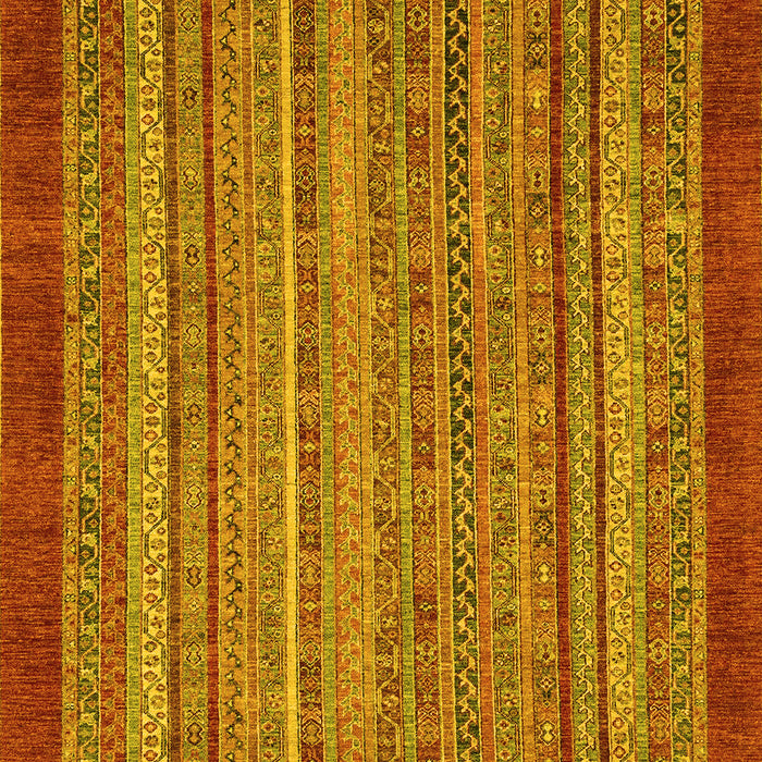 Machine Washable Abstract Yellow Modern Rug, wshabs2890yw