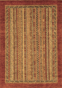 Abstract Brown Modern Rug, abs2890brn