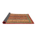 Sideview of Abstract Red Modern Rug, abs2891