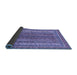 Sideview of Abstract Blue Modern Rug, abs2891blu