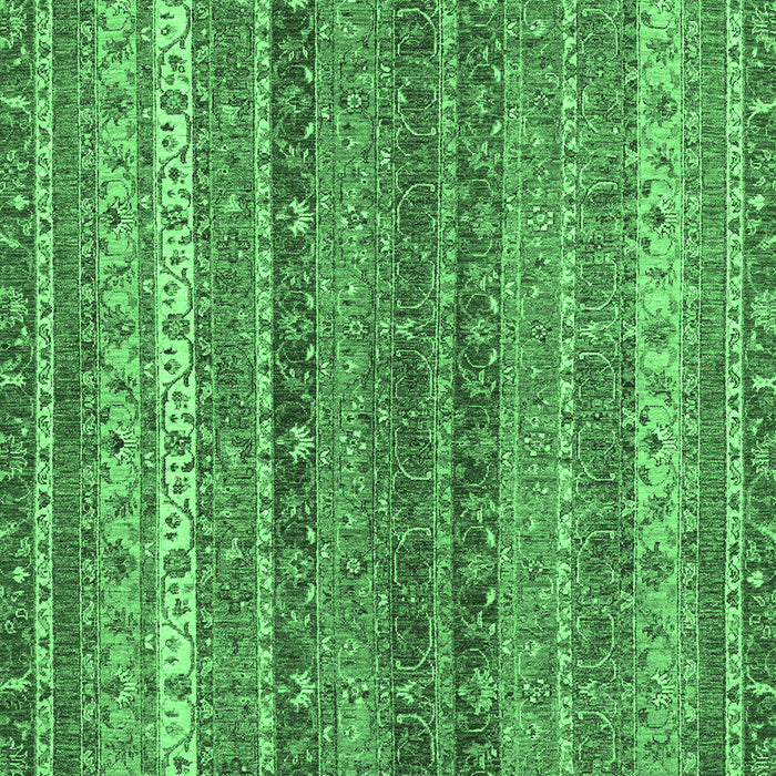 Machine Washable Abstract Emerald Green Modern Area Rugs, wshabs2891emgrn