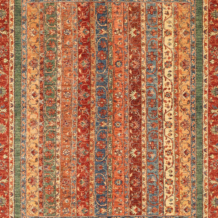 Machine Washable Abstract Red Rug, wshabs2891