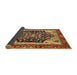 Sideview of Abstract Gold Modern Rug, abs2892