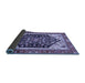 Sideview of Abstract Blue Modern Rug, abs2892blu