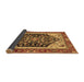 Sideview of Abstract Brown Modern Rug, abs2892brn