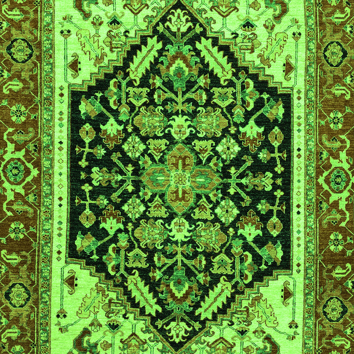 Machine Washable Abstract Green Modern Area Rugs, wshabs2892grn