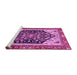 Sideview of Machine Washable Abstract Purple Modern Area Rugs, wshabs2892pur