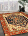 Abstract Gold Modern Rug in Family Room, abs2892