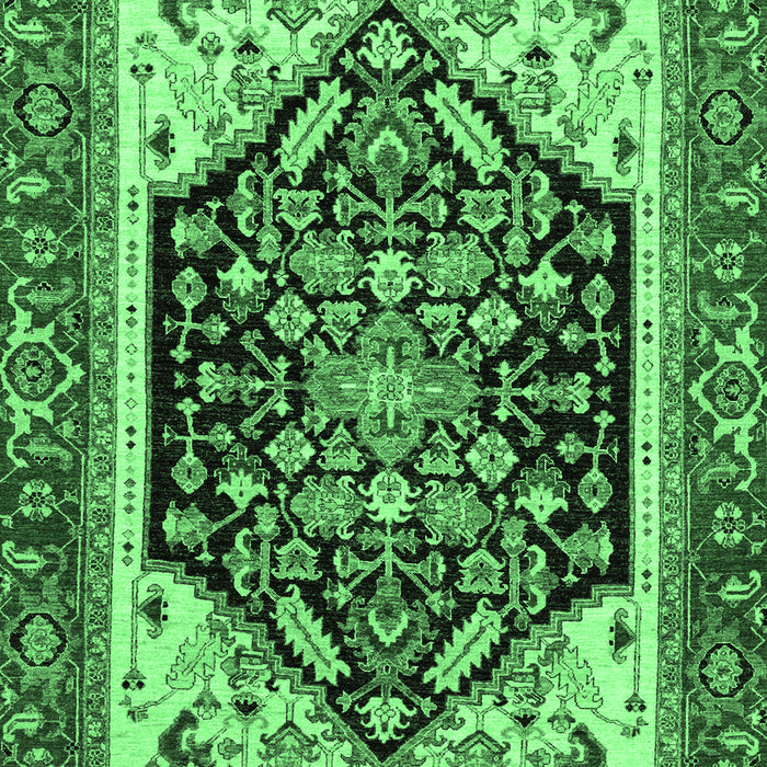 Machine Washable Abstract Emerald Green Modern Area Rugs, wshabs2892emgrn