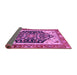 Sideview of Abstract Purple Modern Rug, abs2892pur