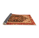 Sideview of Abstract Orange Modern Rug, abs2892org