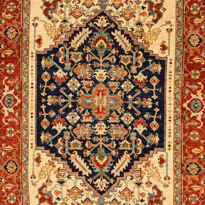 Machine Washable Abstract Gold Rug, wshabs2892