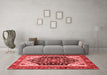 Modern Red Washable Rugs