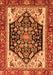 Abstract Orange Modern Rug, abs2892org