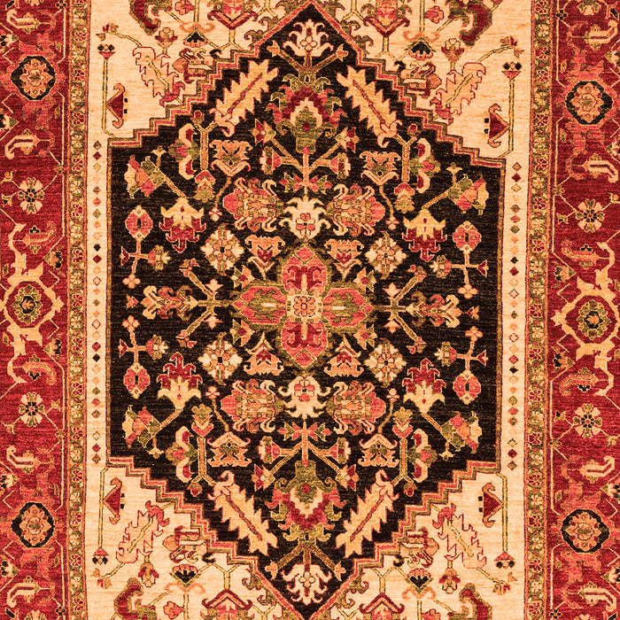 Abstract Orange Modern Rug, abs2892org