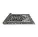 Sideview of Abstract Gray Modern Rug, abs2892gry