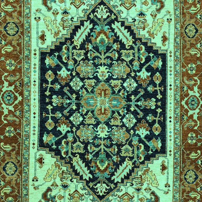 Machine Washable Abstract Turquoise Modern Area Rugs, wshabs2892turq