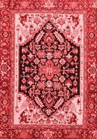 Abstract Red Modern Rug, abs2892red