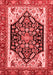 Abstract Red Modern Area Rugs