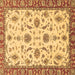 Square Oriental Brown Traditional Rug, abs2893brn