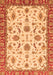 Machine Washable Oriental Orange Traditional Area Rugs, wshabs2893org