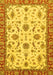 Machine Washable Oriental Yellow Traditional Rug, wshabs2893yw