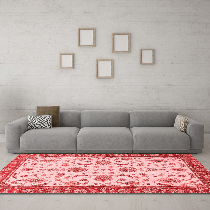 Traditional Red Washable Rugs