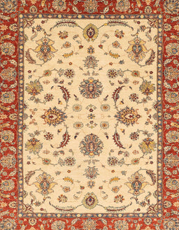 Machine Washable Abstract Red Rug, wshabs2893