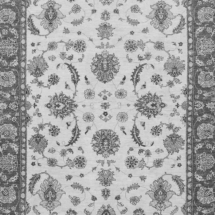 Machine Washable Oriental Gray Traditional Rug, wshabs2893gry