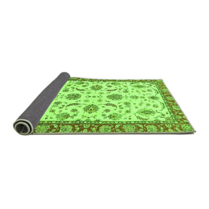 Sideview of Oriental Green Traditional Rug, abs2893grn