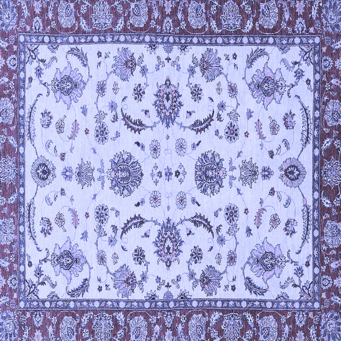 Square Oriental Blue Traditional Rug, abs2893blu