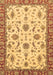 Machine Washable Oriental Brown Traditional Rug, wshabs2893brn